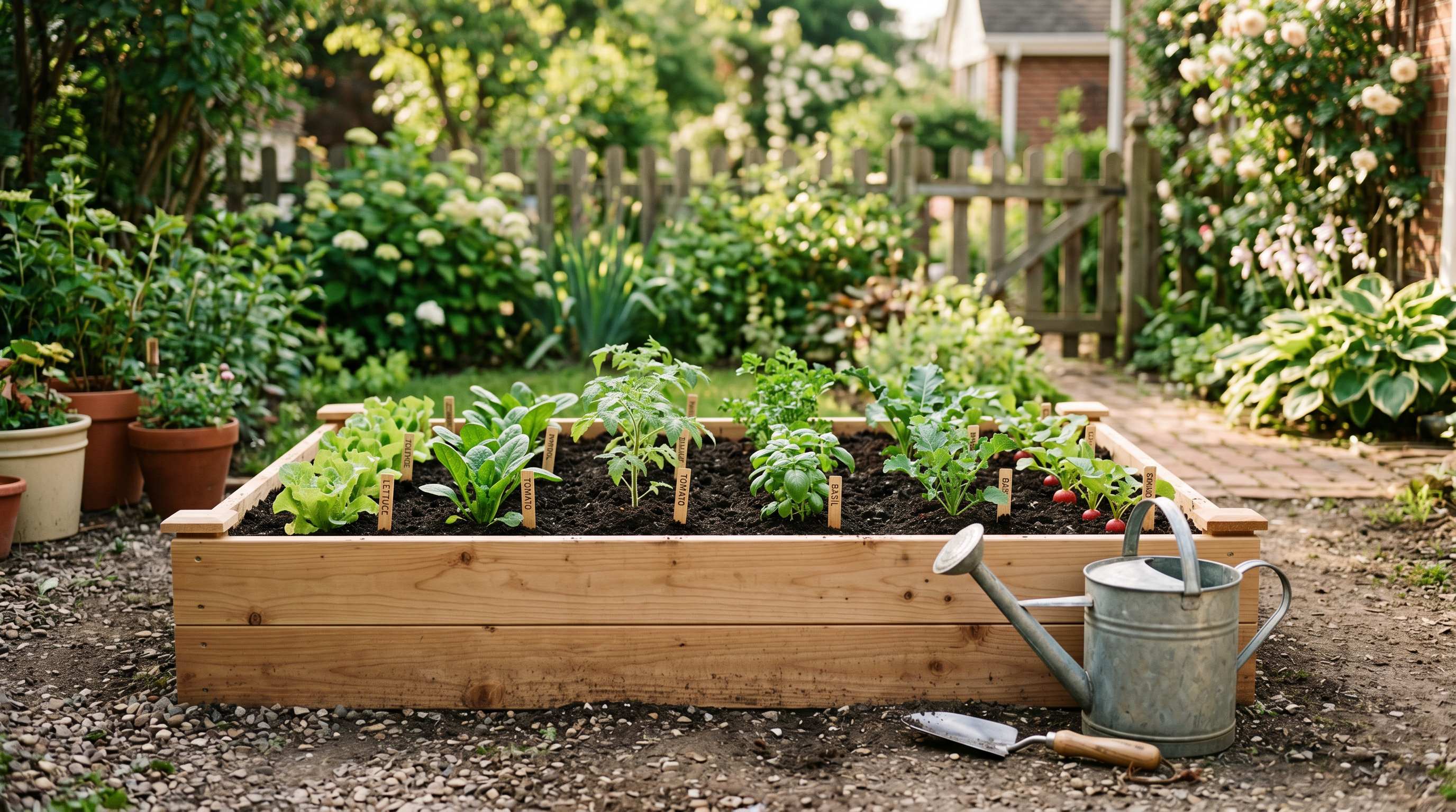 Beginner backyard vegetable garden